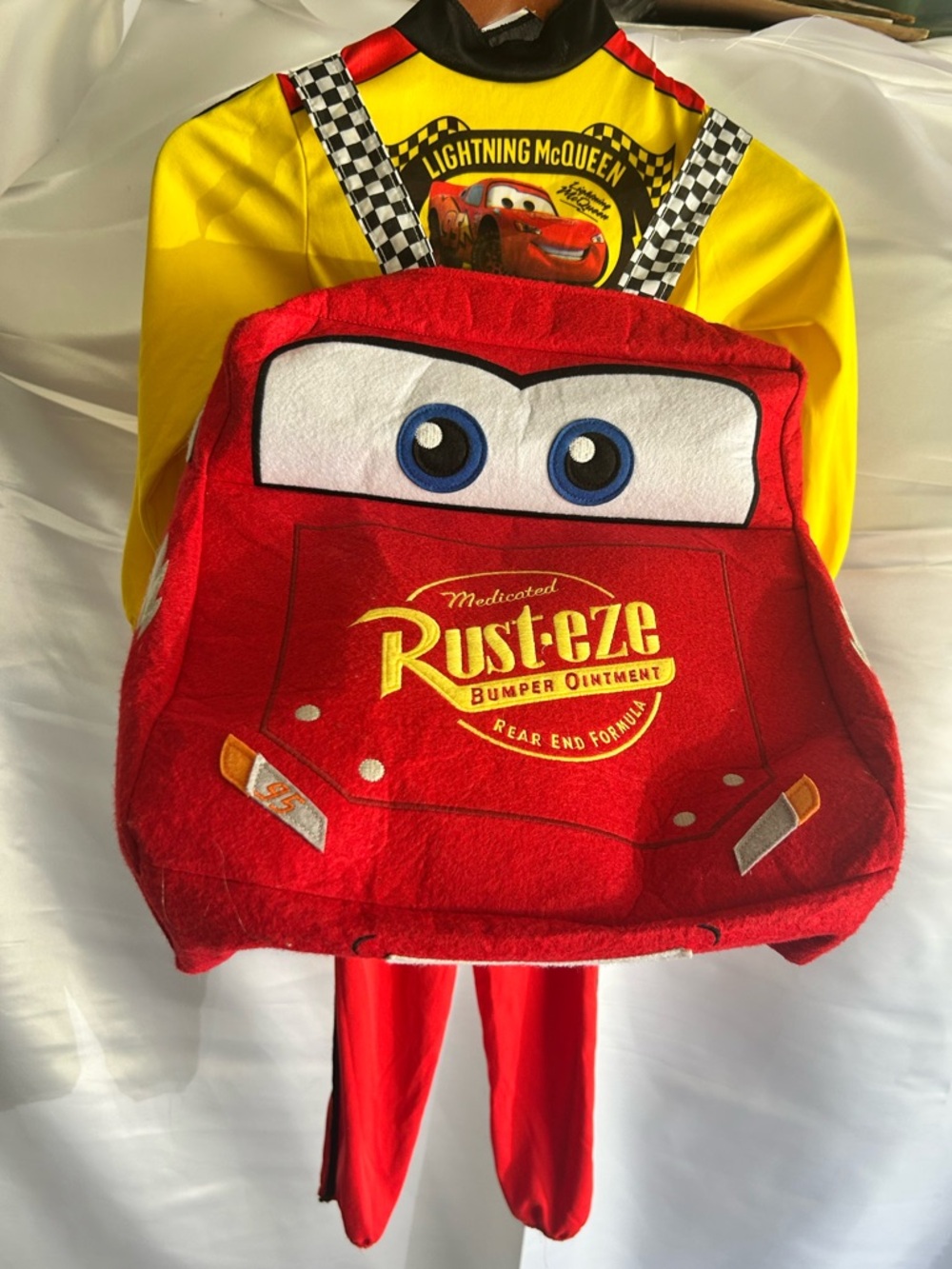 Pottery Barn Kids Disney Pixar Cars Lightning McQueen Halloween Costume Size 4-6
